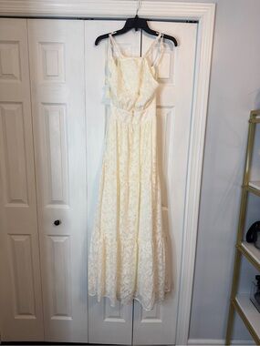 Baltic Born Off White Lace Maxi Dress